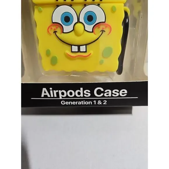 SpongeBob SquarePants Case Cover Airpods 1 & 2 Gen--New - Picture 2 of 6